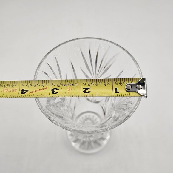 Waterford Crystal Footed Cut Glass Vase Centerpiece Decor 5.75 in - Picture 10 of 10